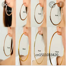 Load image into Gallery viewer, Black  Shyne Bright Hoop Earrings
