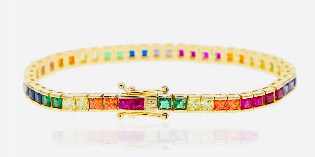 Colorful Tennis Bracelet